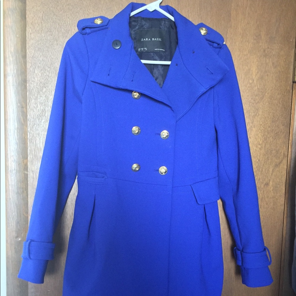 Royal Blue Zara Coat